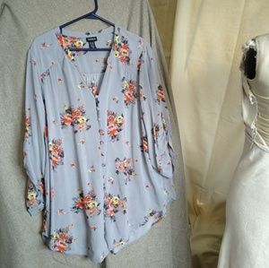 Torrid Floral Blouse Size 3